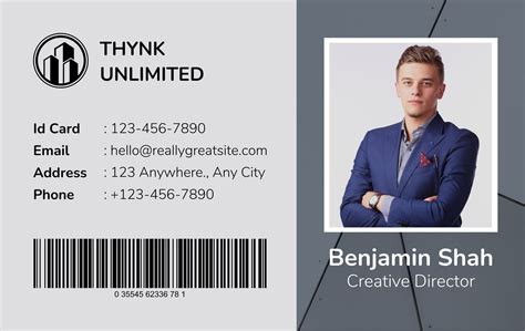 Free, customizable, professional ID card templates .